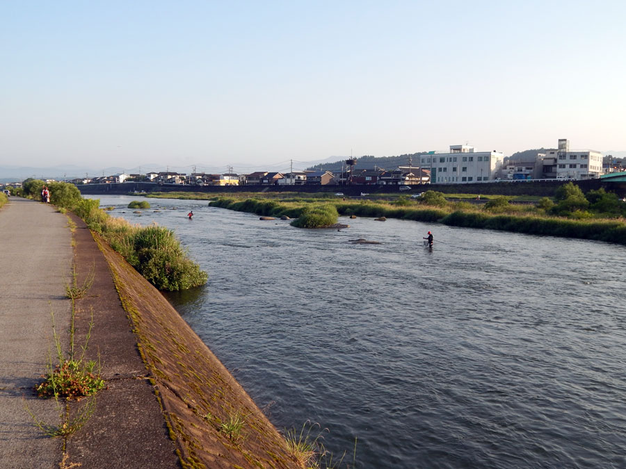 玖珠川・大山川合流点付近